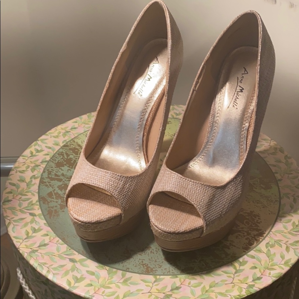 Beige or Tan textured Sandals
